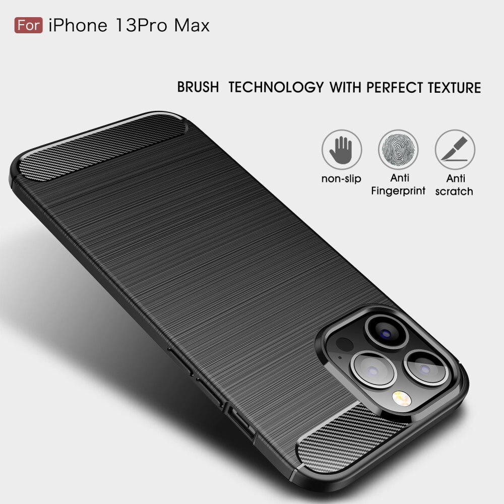 Cover TPU Brushed Apple iPhone 13 Pro Max Nero