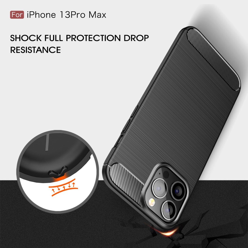 Cover TPU Brushed Apple iPhone 13 Pro Max Nero