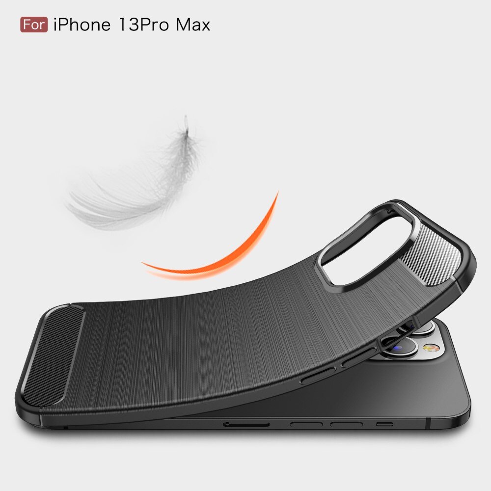Cover TPU Brushed Apple iPhone 13 Pro Max Nero