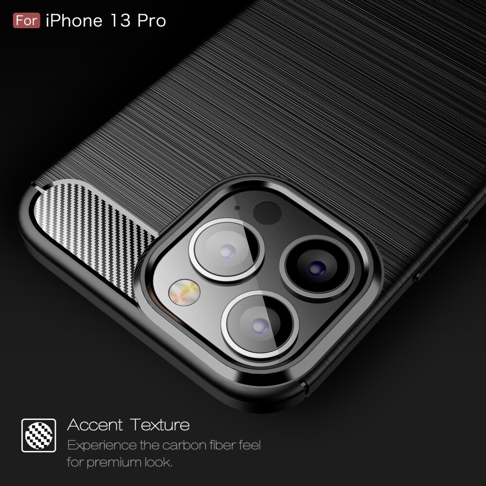 Cover TPU Brushed iPhone 13 Pro Nero
