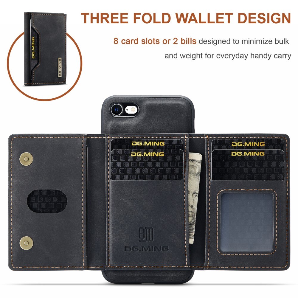 Cover Magnetic Card SlotiPhone SE 2022 Nero