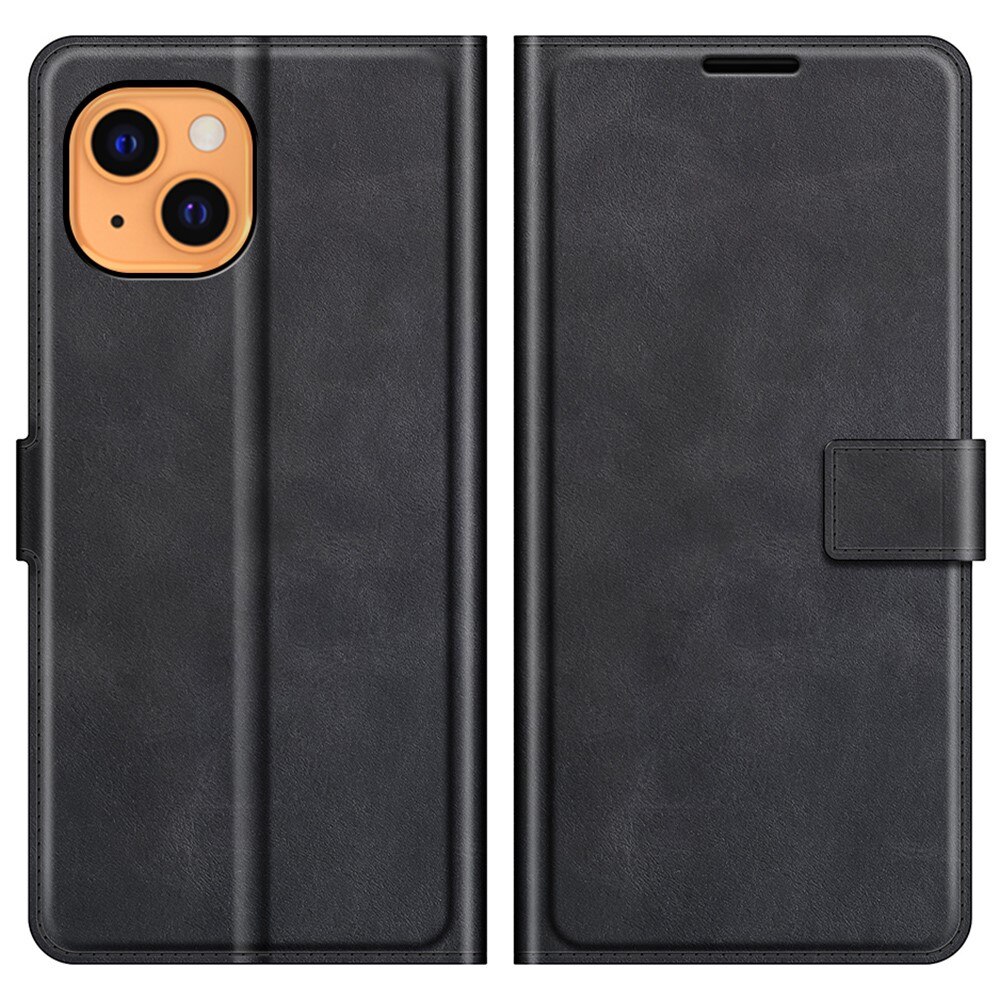 Cover portafoglio Leather Wallet iPhone 13 Mini Black