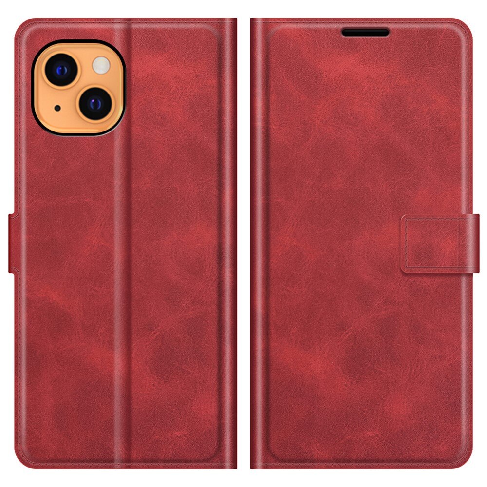 Cover portafoglio Leather Wallet iPhone 13 Mini Red