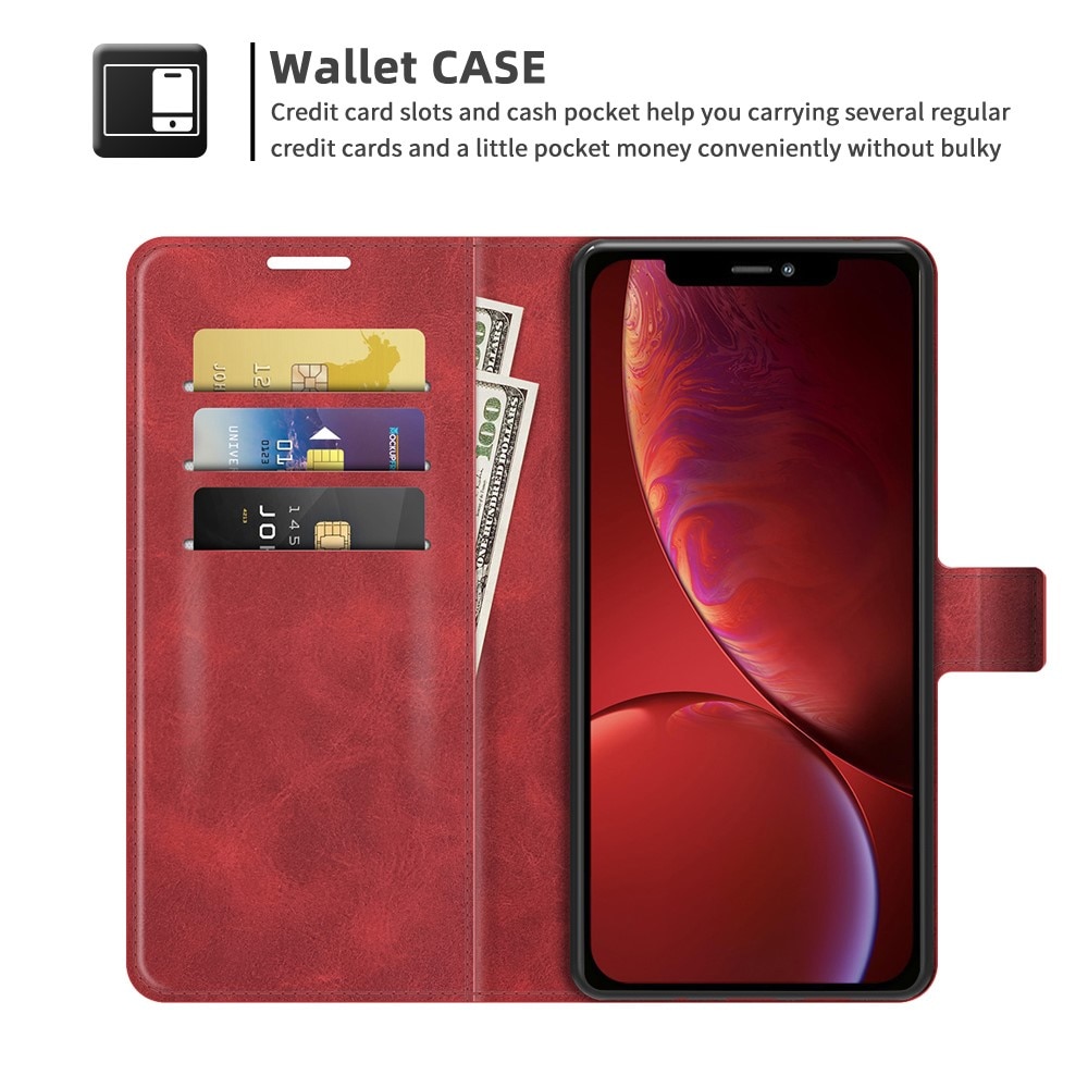 Cover portafoglio Leather Wallet iPhone 13 Mini Red