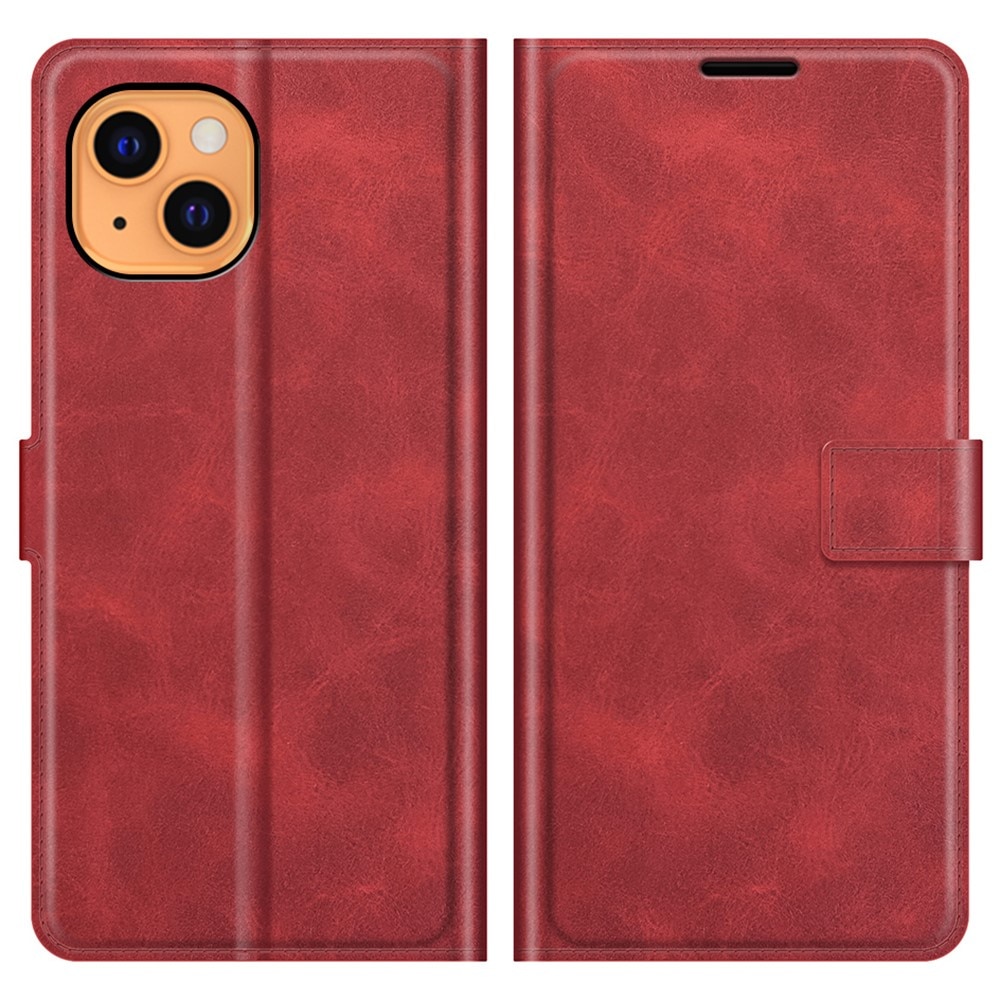 Cover portafoglio Leather Wallet iPhone 13 Red