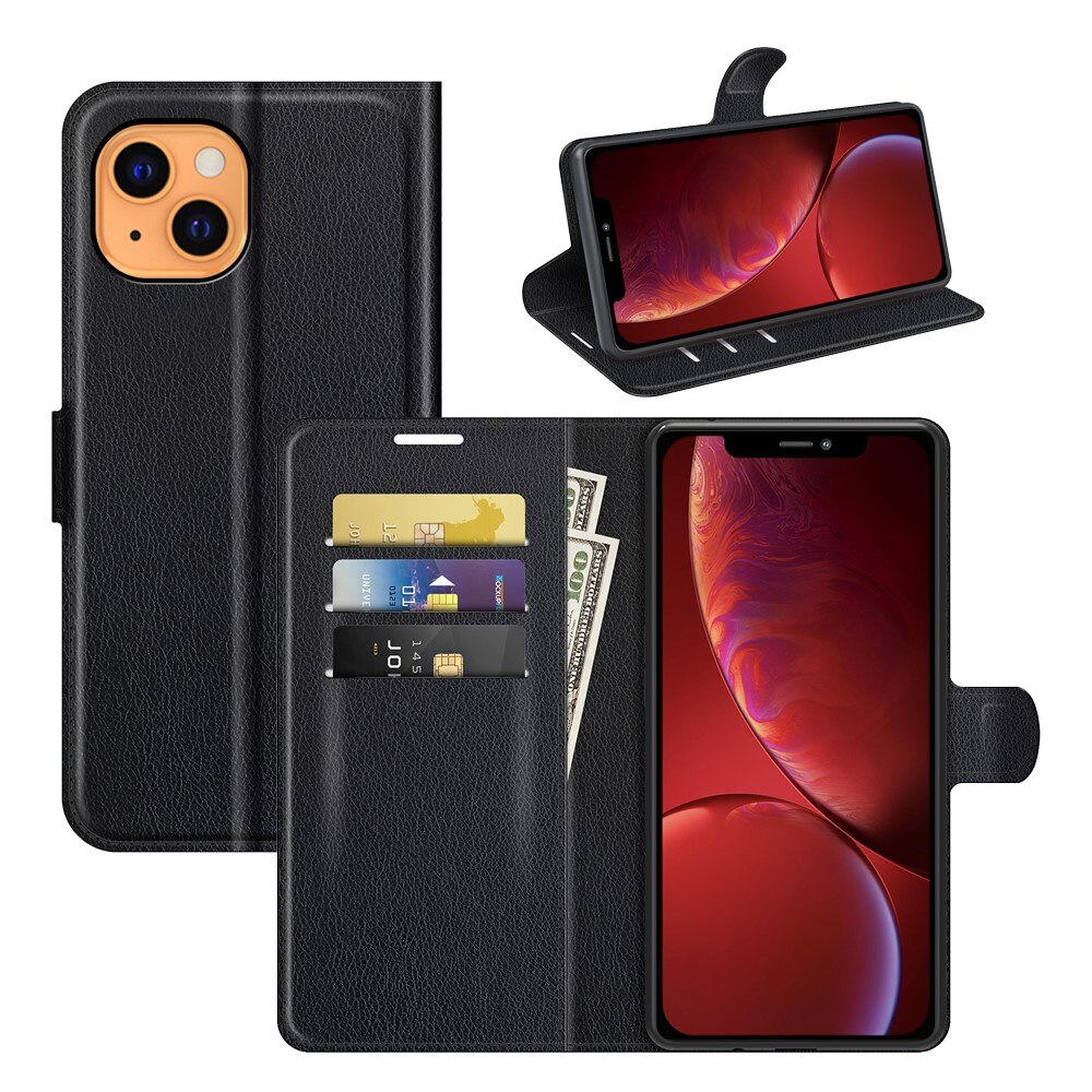 Cover portafoglio Apple iPhone 13 Nero