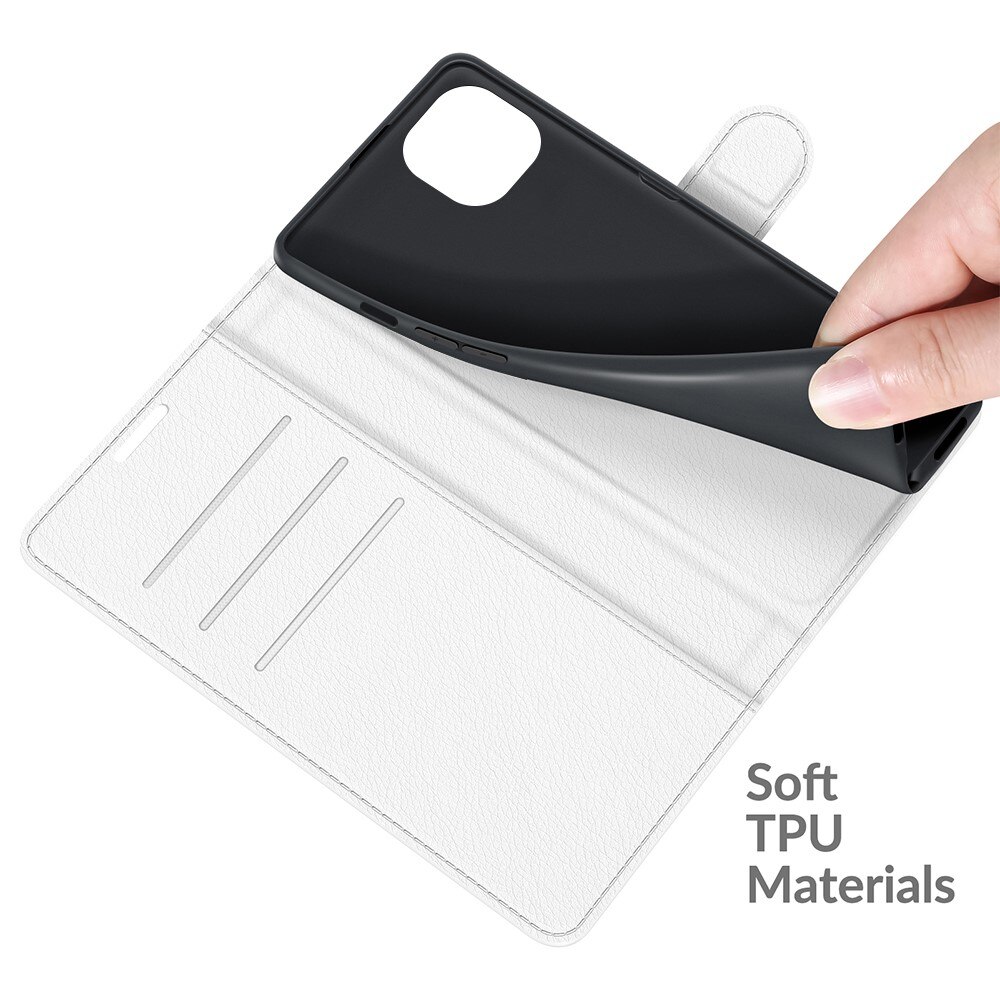 Cover portafoglio Apple iPhone 13 Bianco