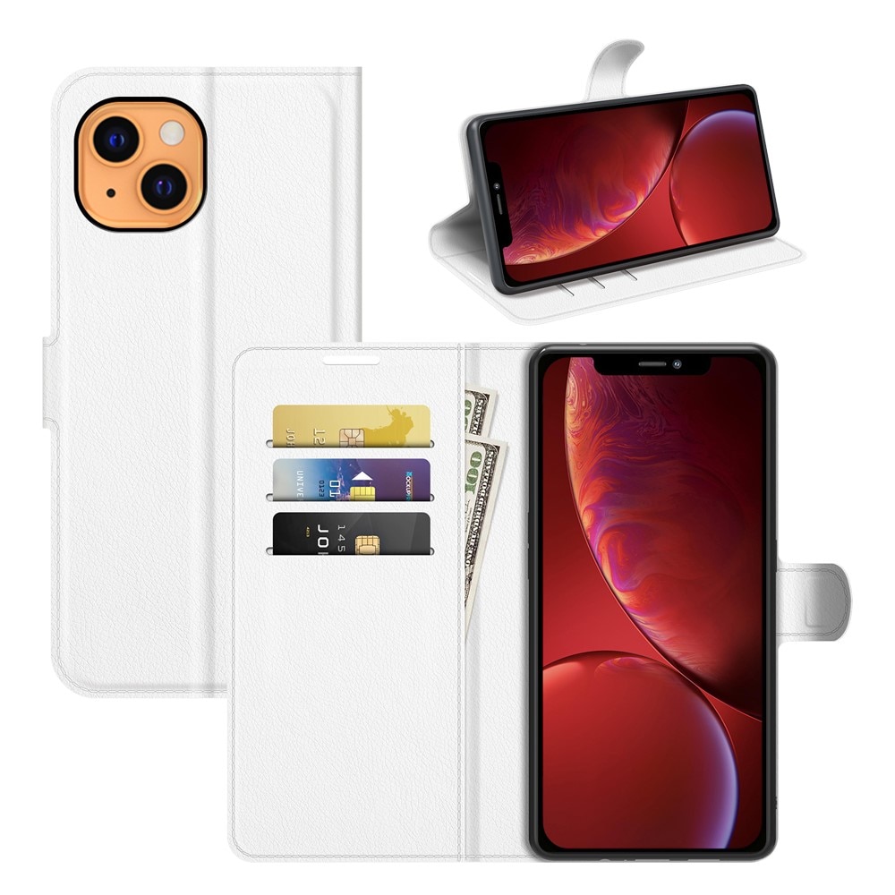 Cover portafoglio Apple iPhone 13 Bianco