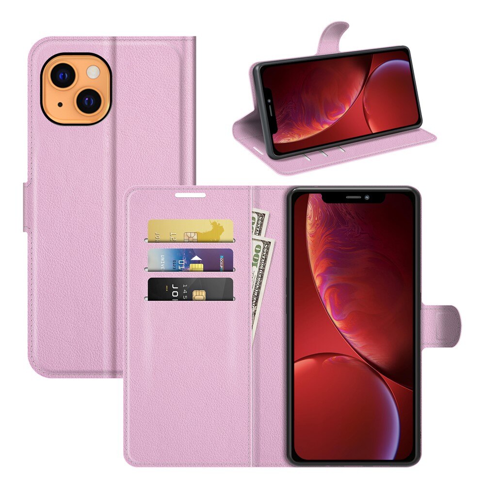 Cover portafoglio Apple iPhone 13 Rosa