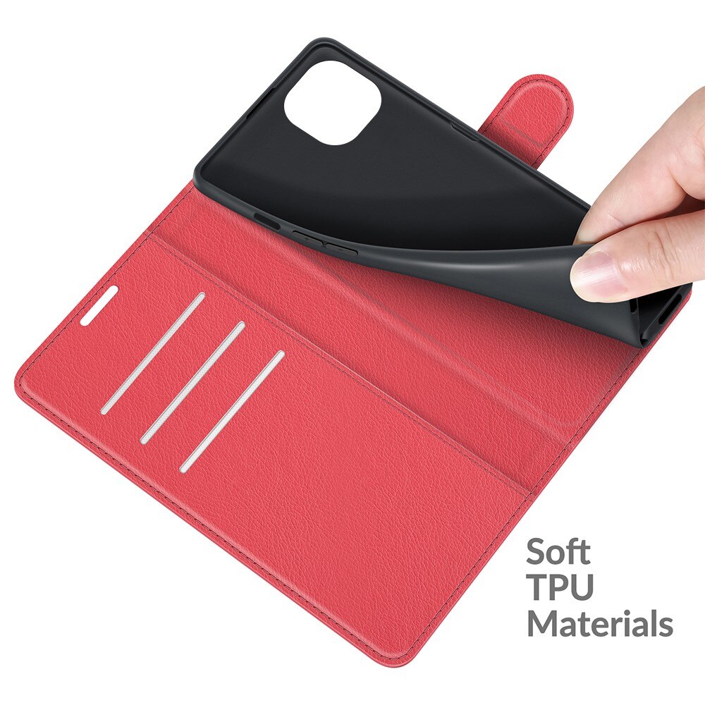Cover portafoglio Apple iPhone 13 Rosso