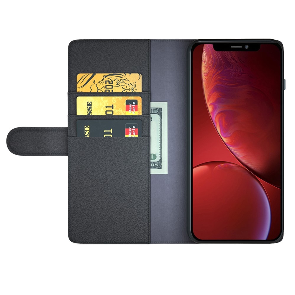 Custodia a portafoglio in vera pelle Apple iPhone 13 Pro Max, Marrone
