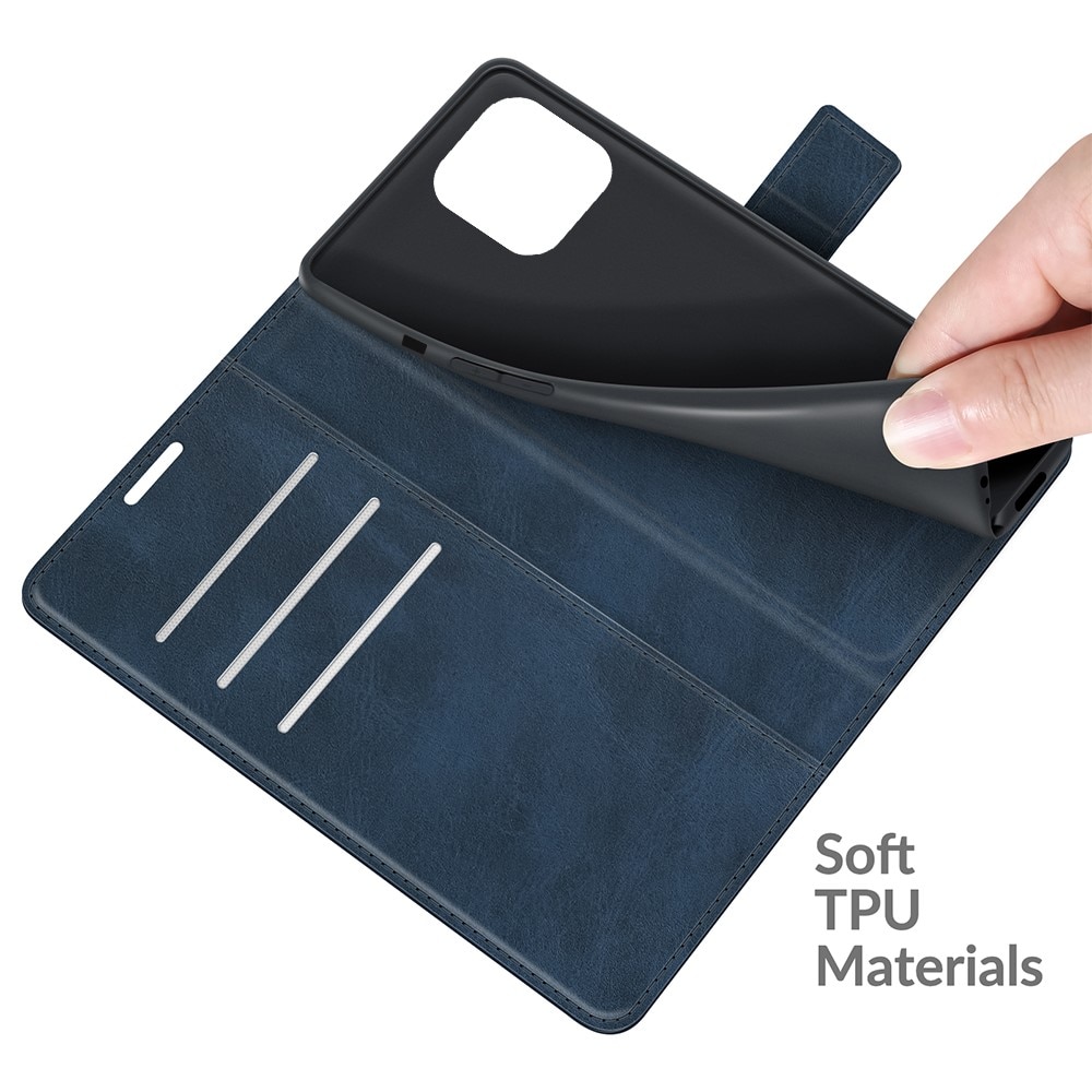 Cover portafoglio Leather Wallet iPhone 13 Pro Max Blue