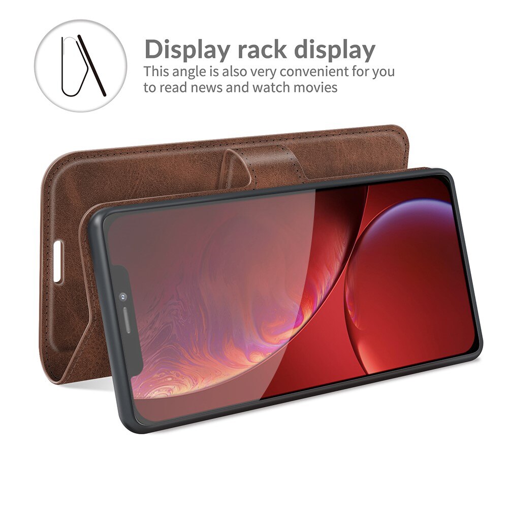 Cover portafoglio Leather Wallet iPhone 13 Pro Max Brown