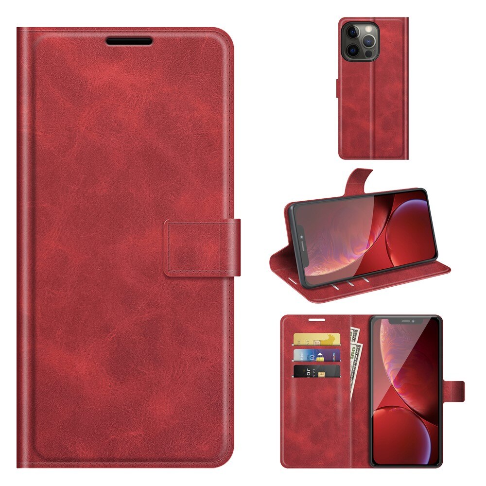 Cover portafoglio Leather Wallet iPhone 13 Pro Red