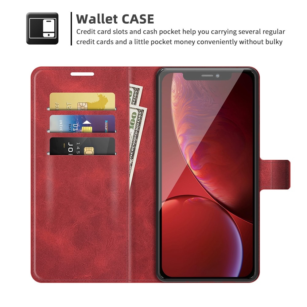 Cover portafoglio Leather Wallet iPhone 13 Pro Red