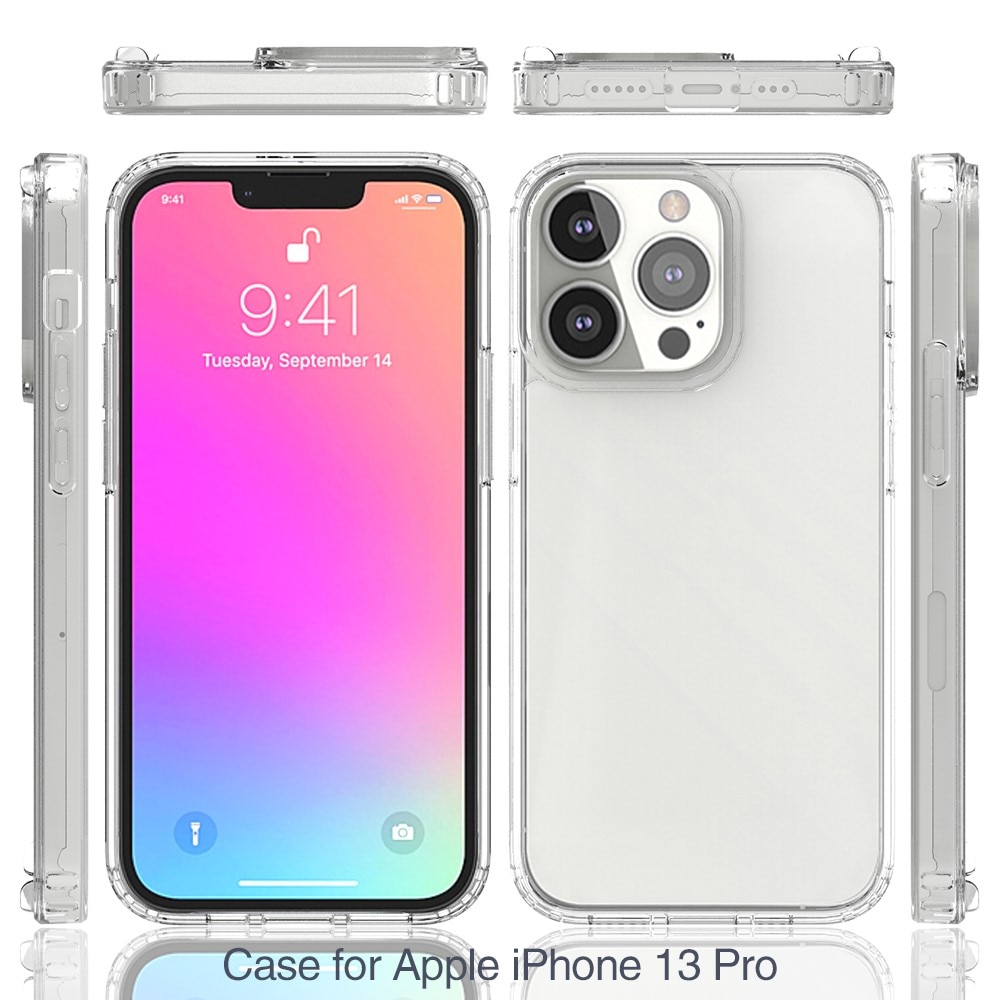 Cover ibrido Crystal Hybrid per iPhone 13 Pro, trasparente