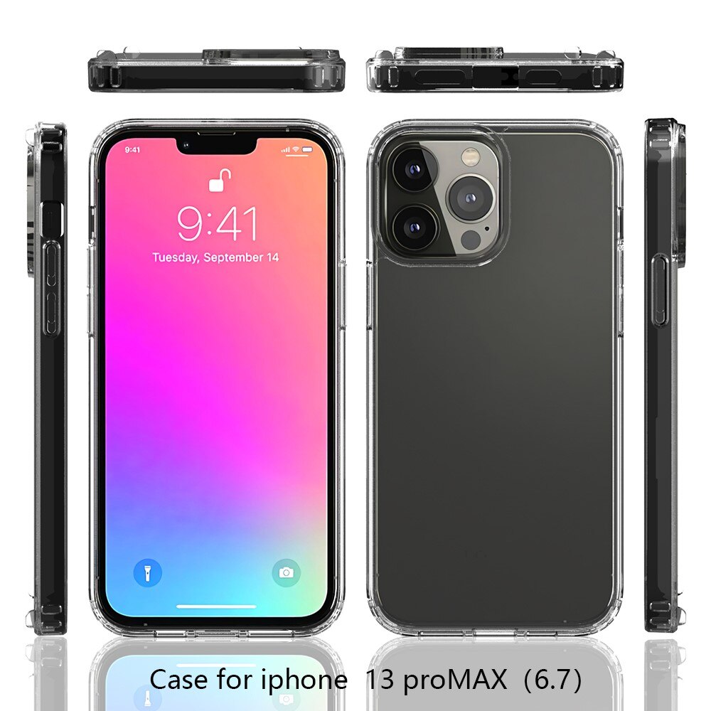 Cover ibrido Crystal Hybrid per iPhone 13 Pro Max, trasparente