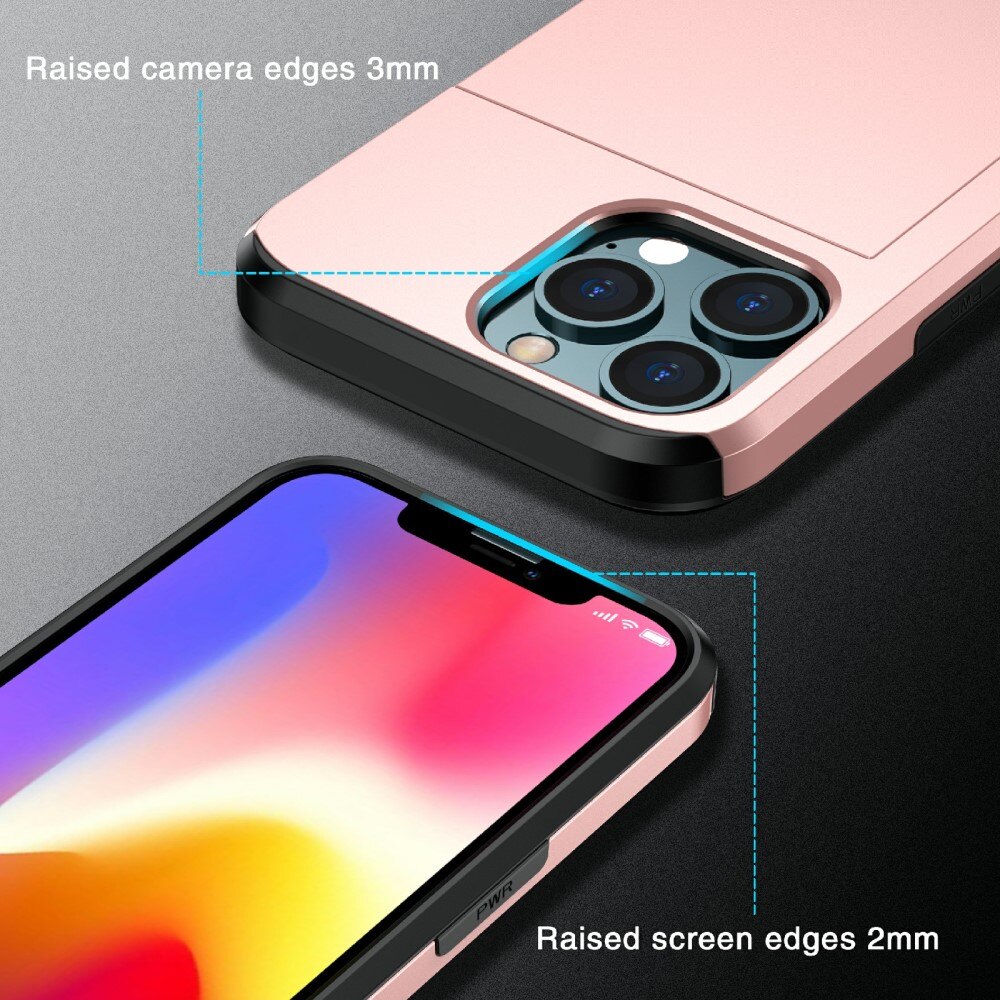 Cover portacarte iPhone 13 Pro Rosa
