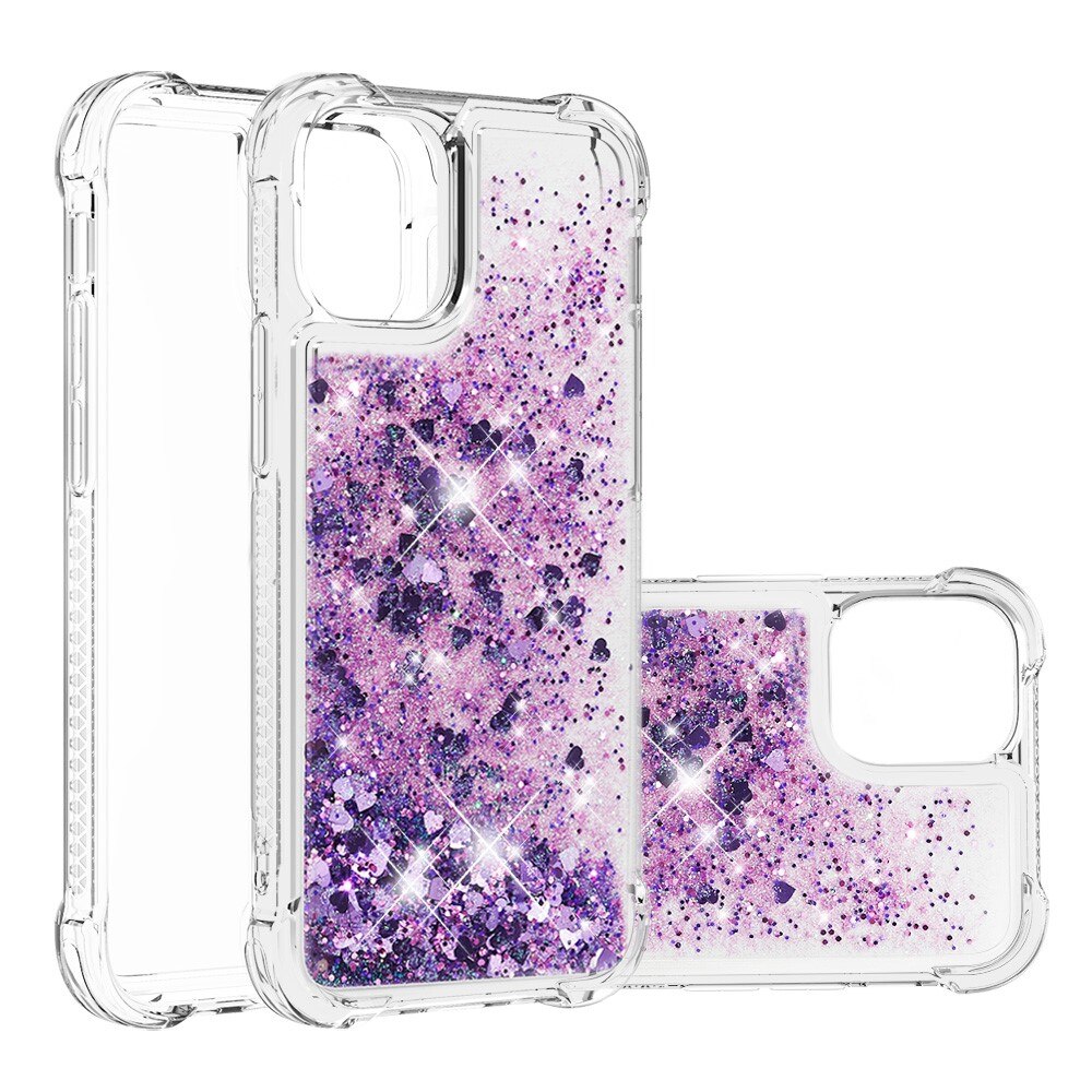 Cover Glitter Powder TPU iPhone 13 Viola