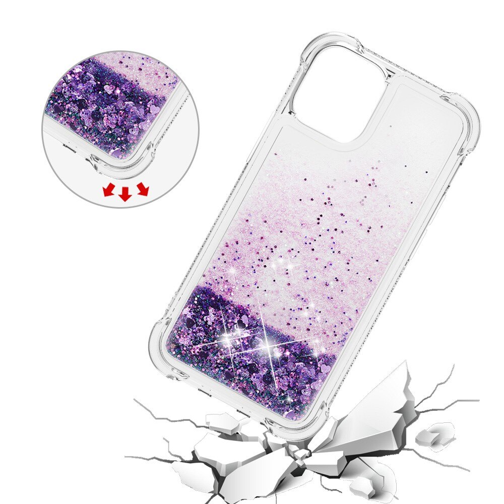 Cover Glitter Powder TPU iPhone 13 Viola