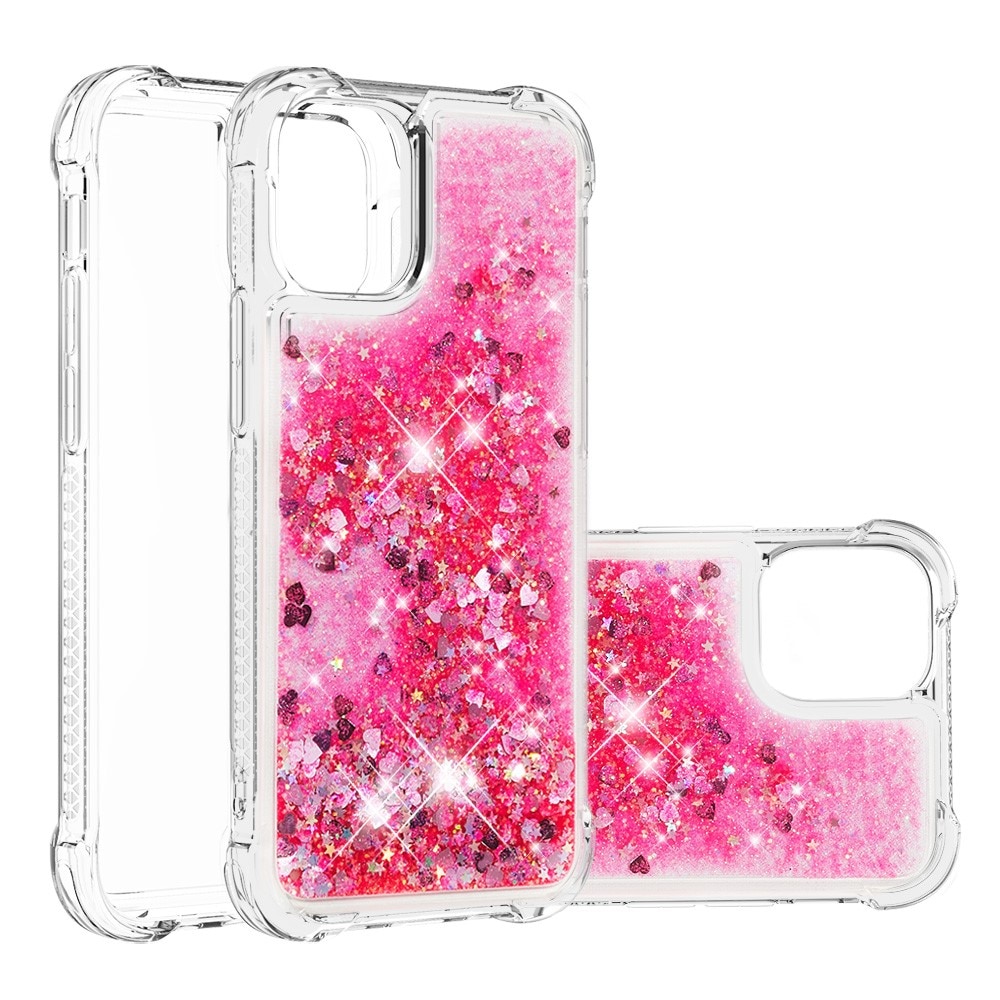 Cover Glitter Powder TPU iPhone 13 Rosa