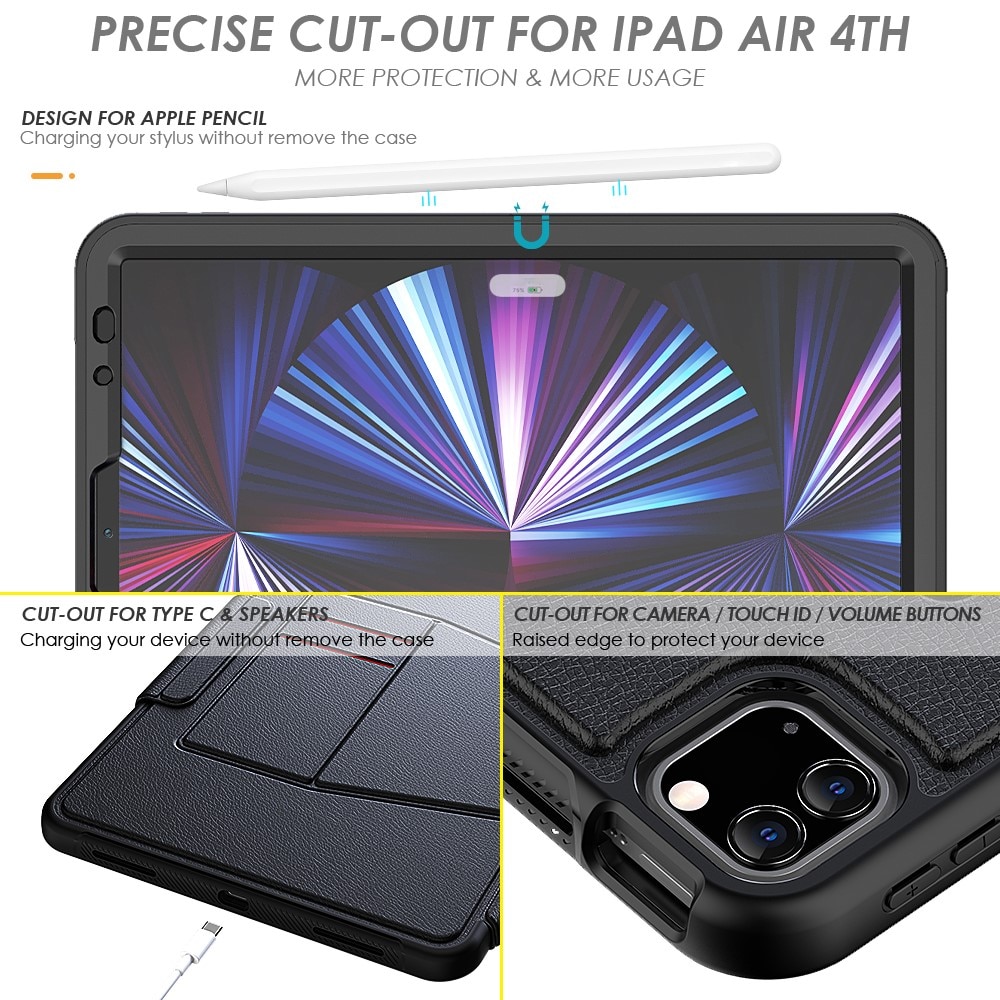 Custodia portacarte iPad Pro 11 1st Gen (2018) nero