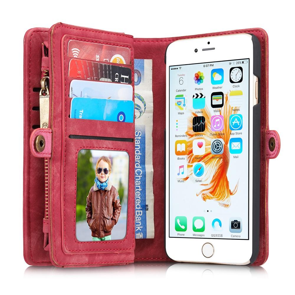 Cover portafoglio Multi-Slot iPhone 6/6S Rosso