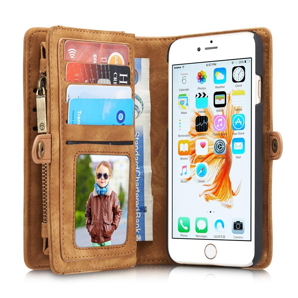 Cover portafoglio Multi-Slot iPhone 6/6S Marrone