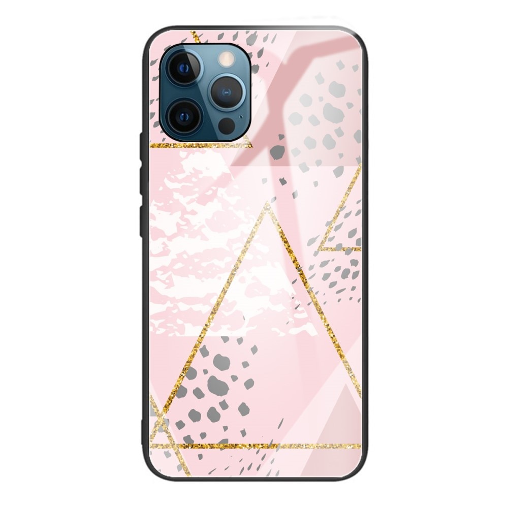 Custodia in vetro temperato iPhone 13 Pro Rosa leopardo