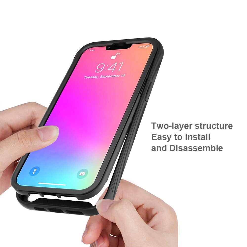 Cover protezione totale Apple iPhone 13 Pro Max Nero