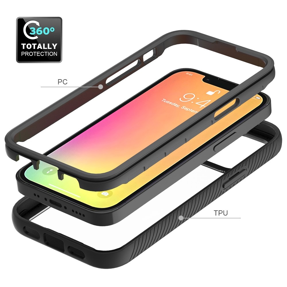 Cover protezione totale iPhone 13 Mini Nero