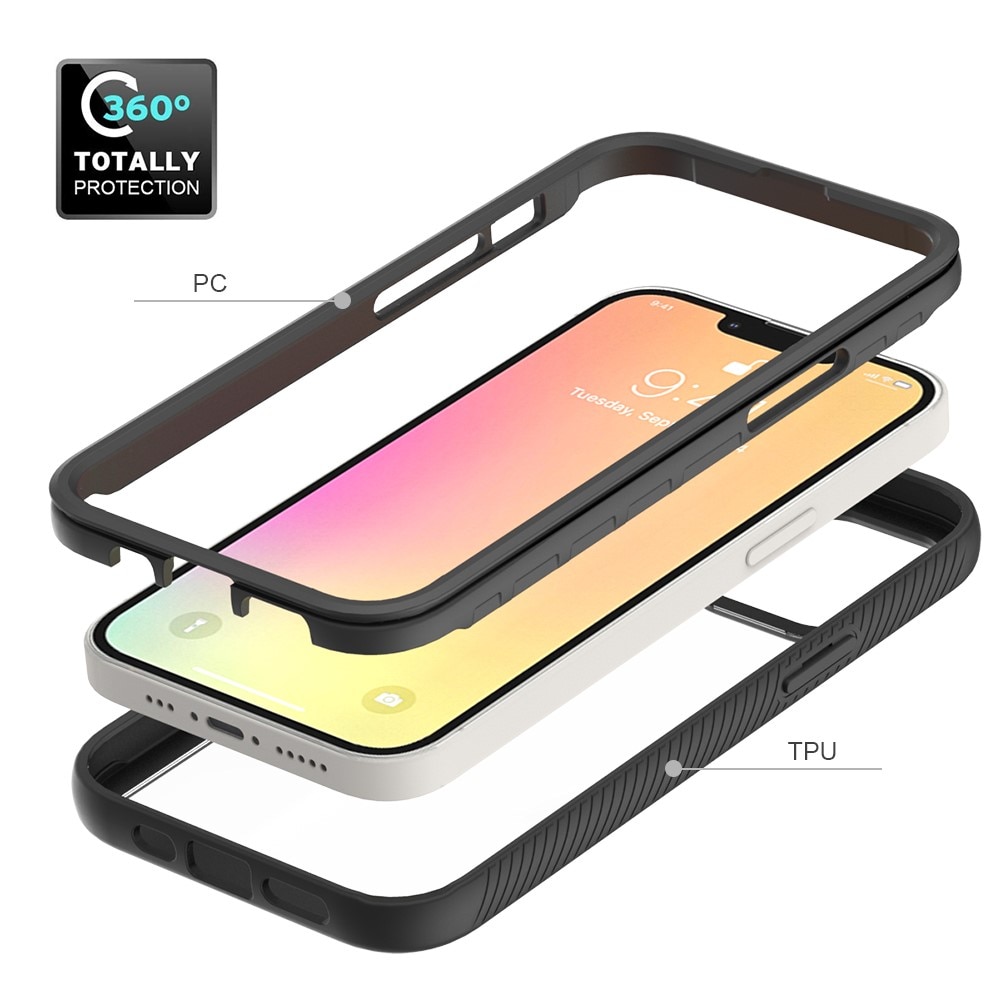 Cover protezione totale iPhone 13 Nero