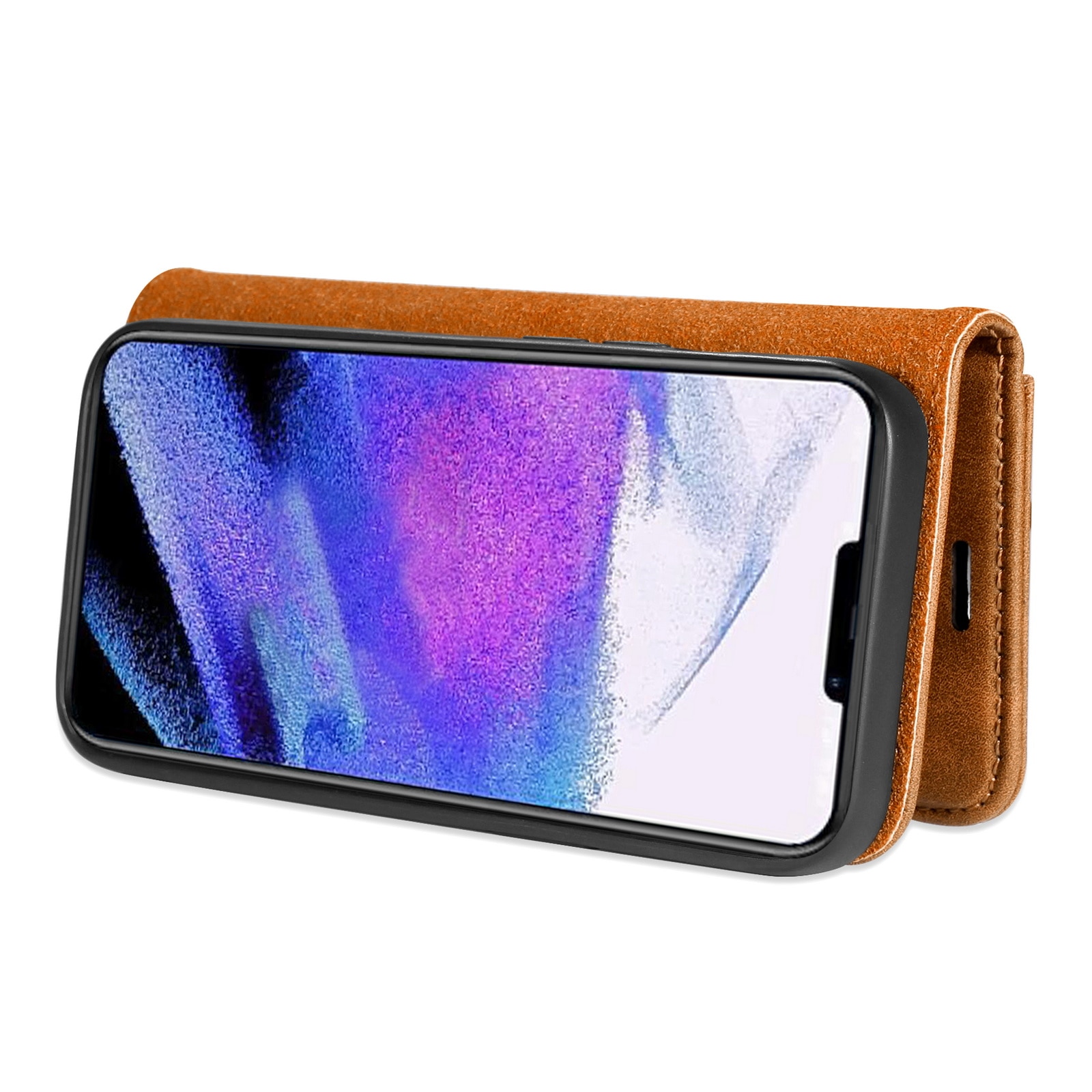 Cover portafoglio Magnet Wallet iPhone 13 Pro Max Cognac