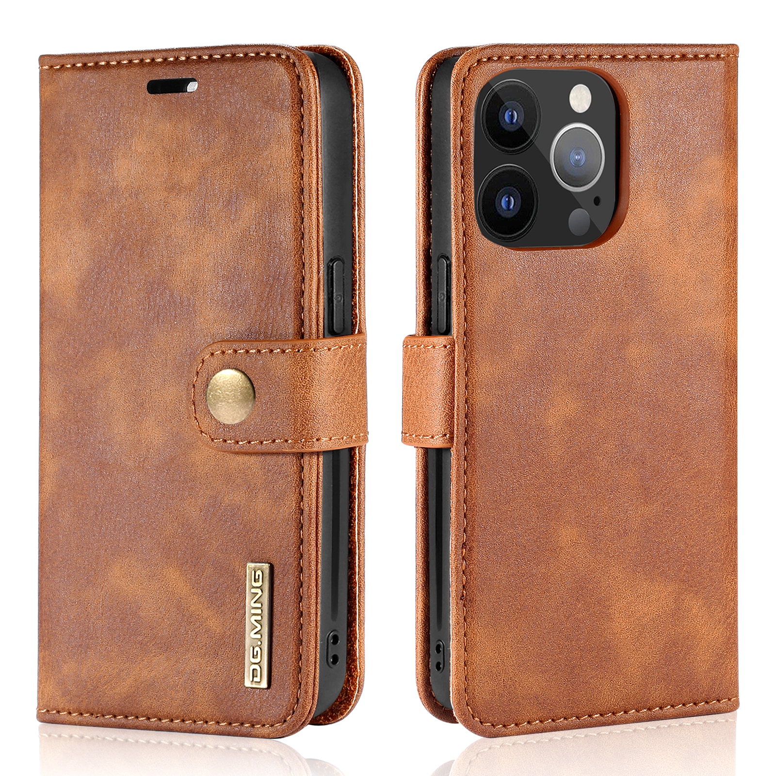 Cover portafoglio Magnet Wallet iPhone 13 Pro Max Cognac