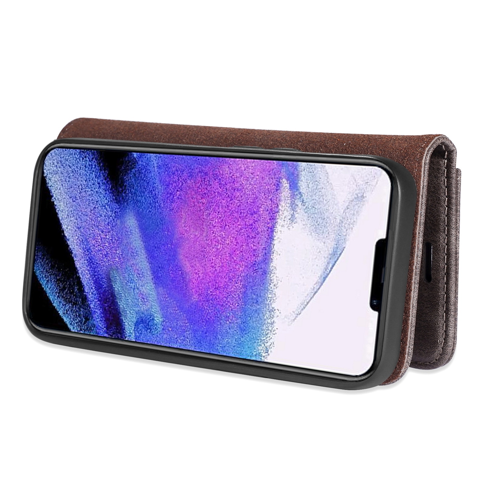 Cover portafoglio Magnet Wallet iPhone 13 Pro Brown