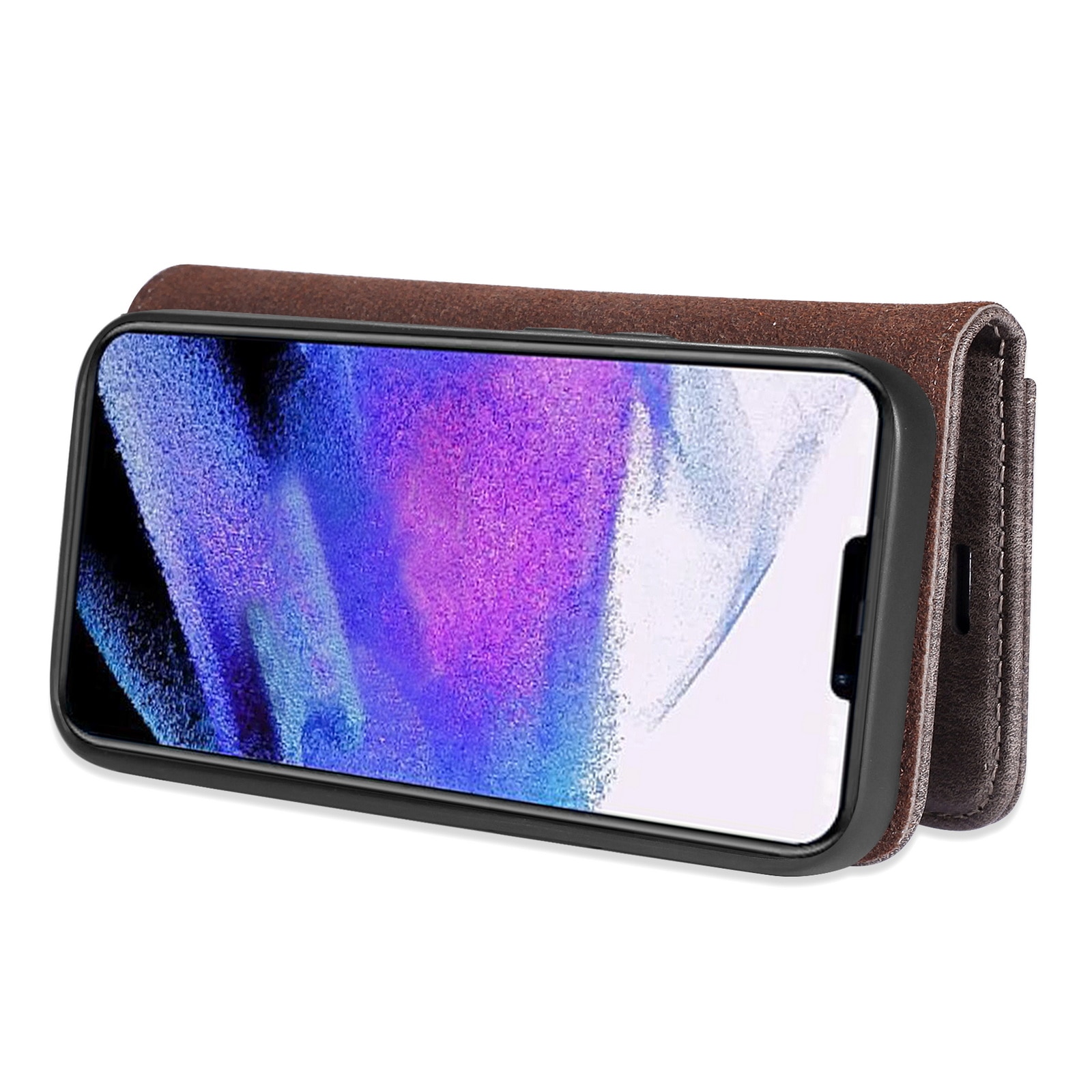 Cover portafoglio Magnet Wallet iPhone 13 Pro Max Brown