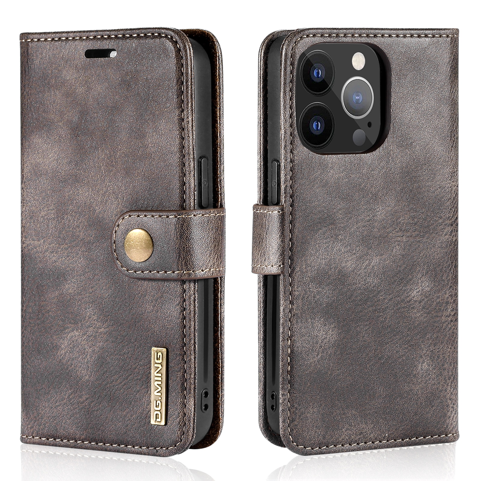 Cover portafoglio Magnet Wallet iPhone 13 Pro Brown