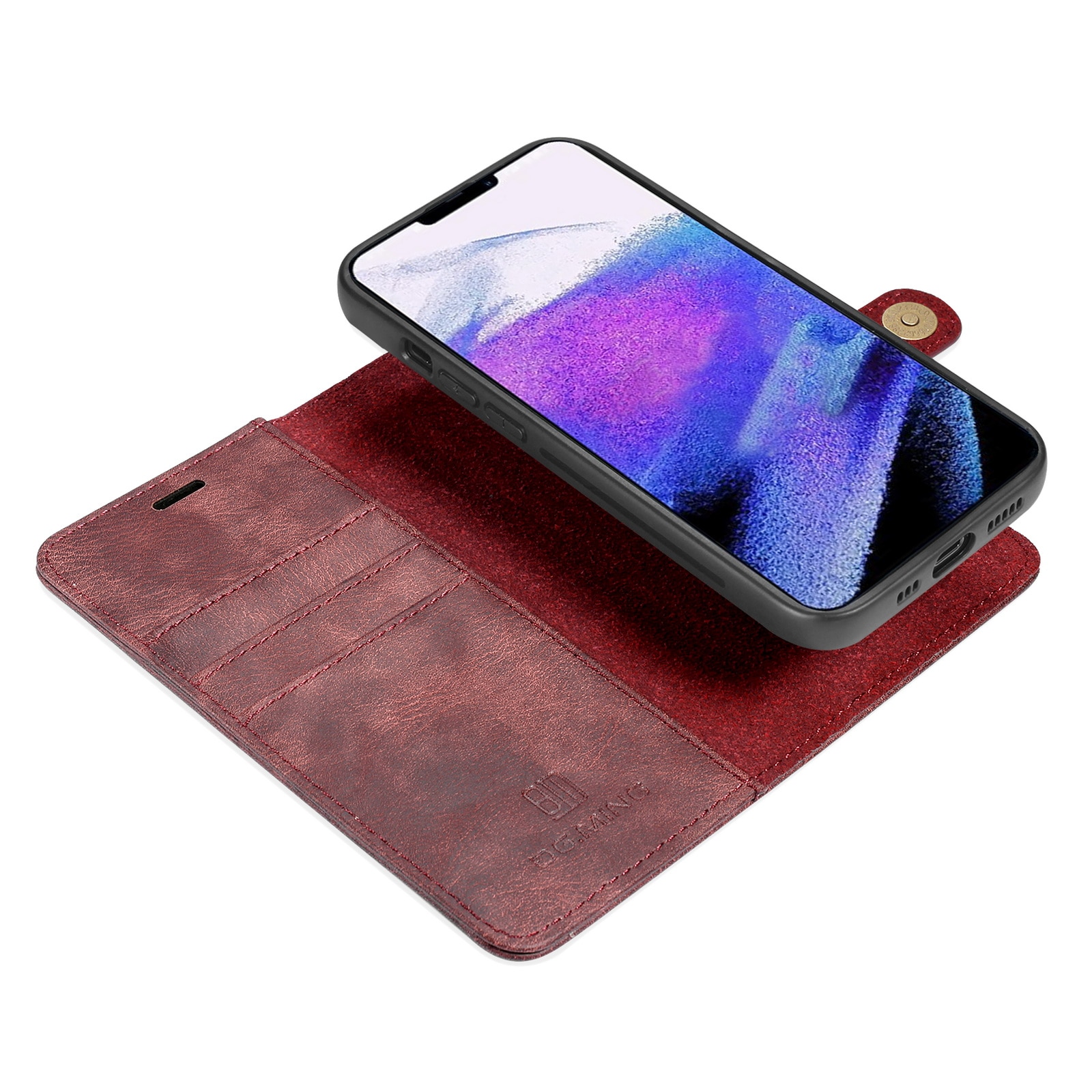 Cover portafoglio Magnet Wallet iPhone 13 Pro Max Red