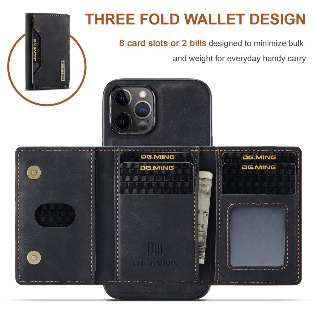 Cover Magnetic Card SlotiPhone 13 Pro Max Nero
