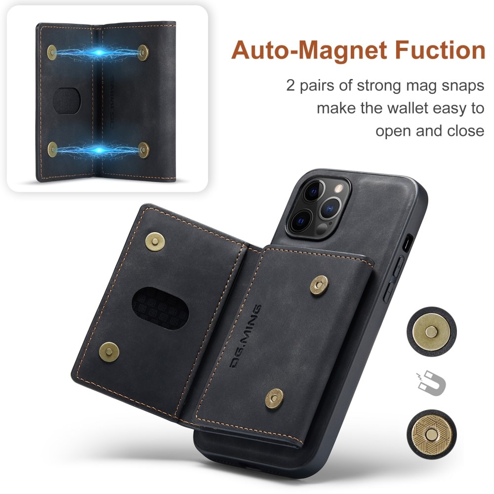 Cover Magnetic Card Slot iPhone 13 Pro Max Black