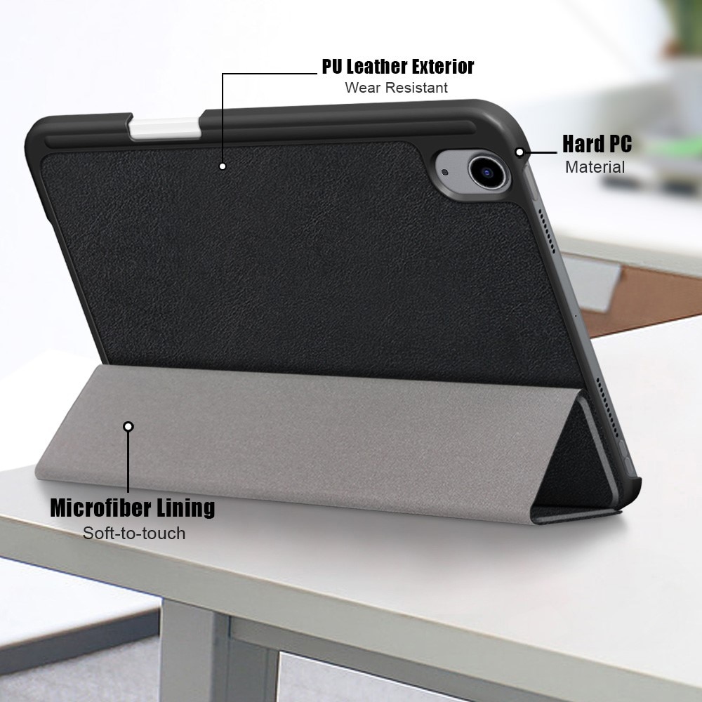 Cover Tri-Fold con portapenne iPad Mini 6th Gen (2021) nero
