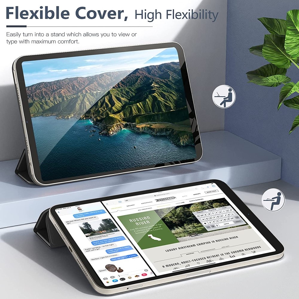 Custodia magnetiche Tri-Fold iPad Mini 6th Gen (2021) nero