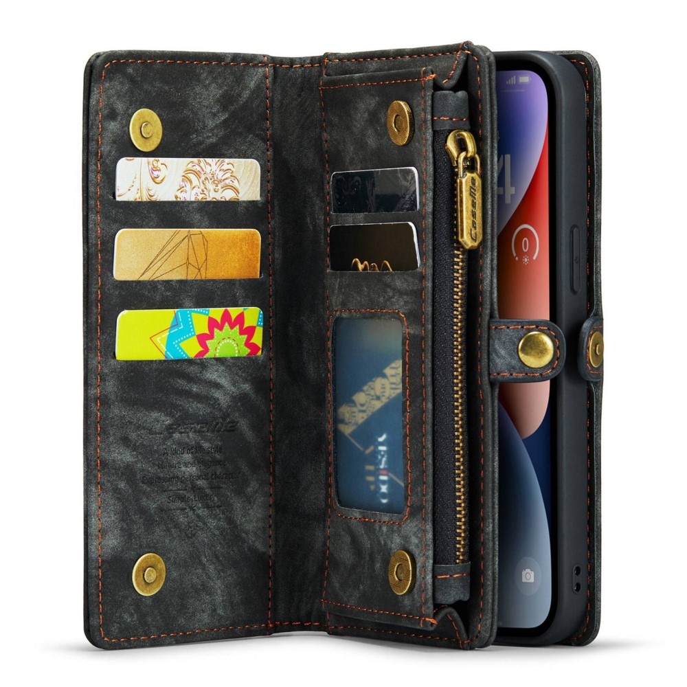 Cover portafoglio Multi-Slot iPhone 13 Mini Grigio