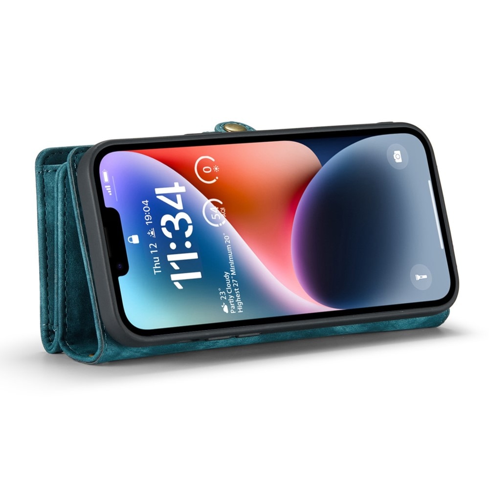 Cover portafoglio Multi-Slot iPhone 13 Blu