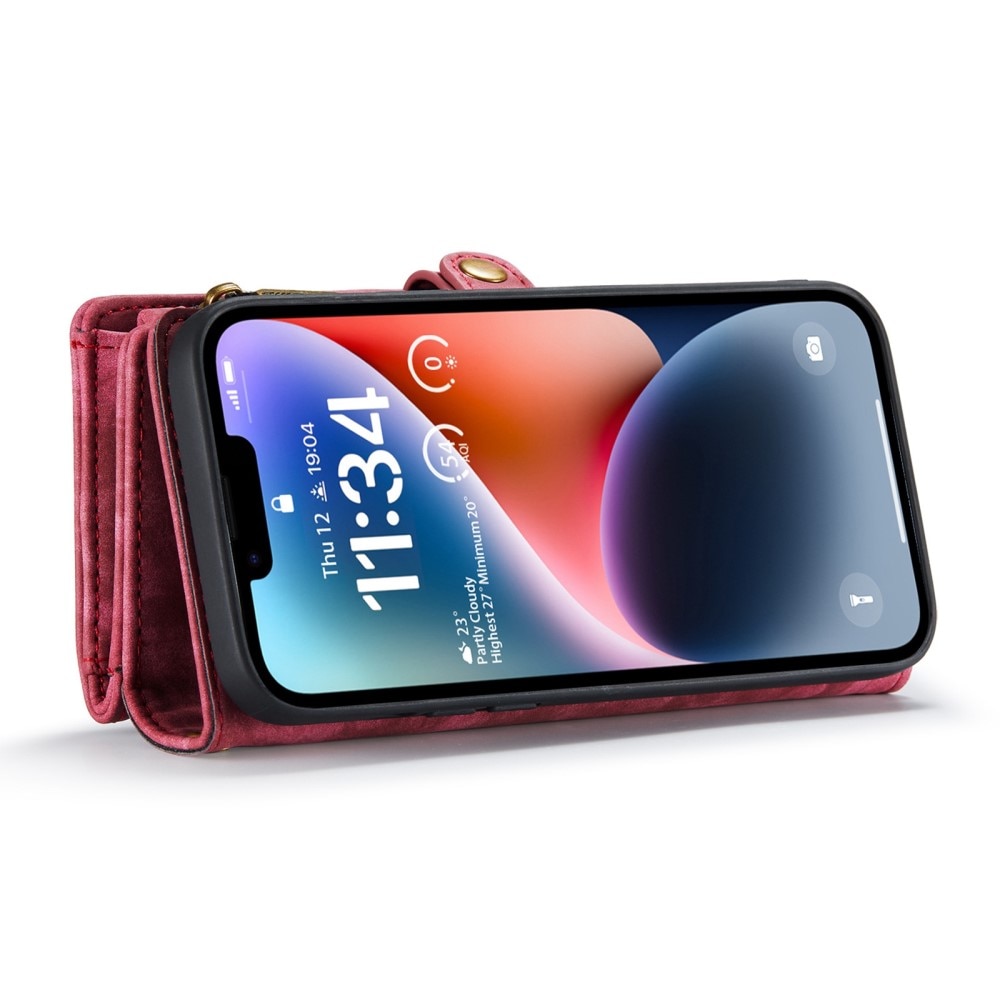 Cover portafoglio Multi-Slot iPhone 13 Rosso