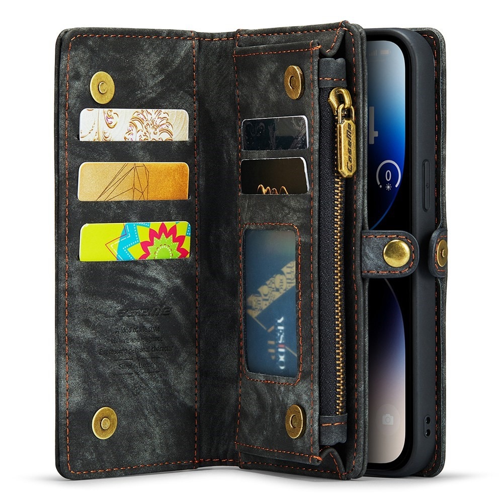 Cover portafoglio Multi-Slot iPhone 13 Pro Max Grigio