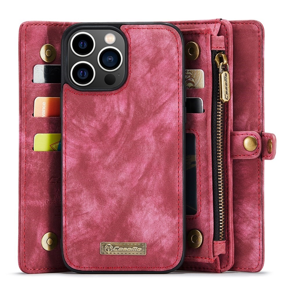 Cover portafoglio Multi-Slot iPhone 13 Pro Rosso