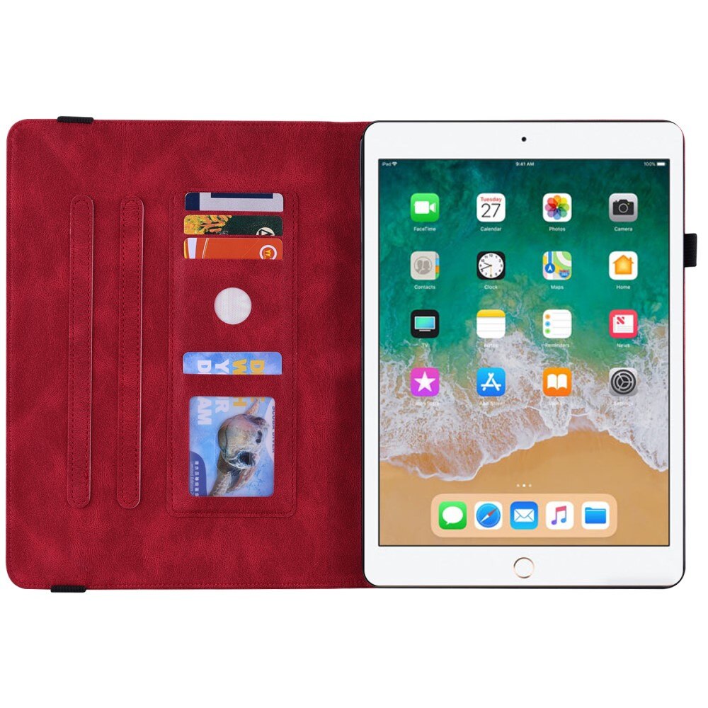 Custodia in pelle con farfalla iPad Air 2 9.7 (2014) rosso