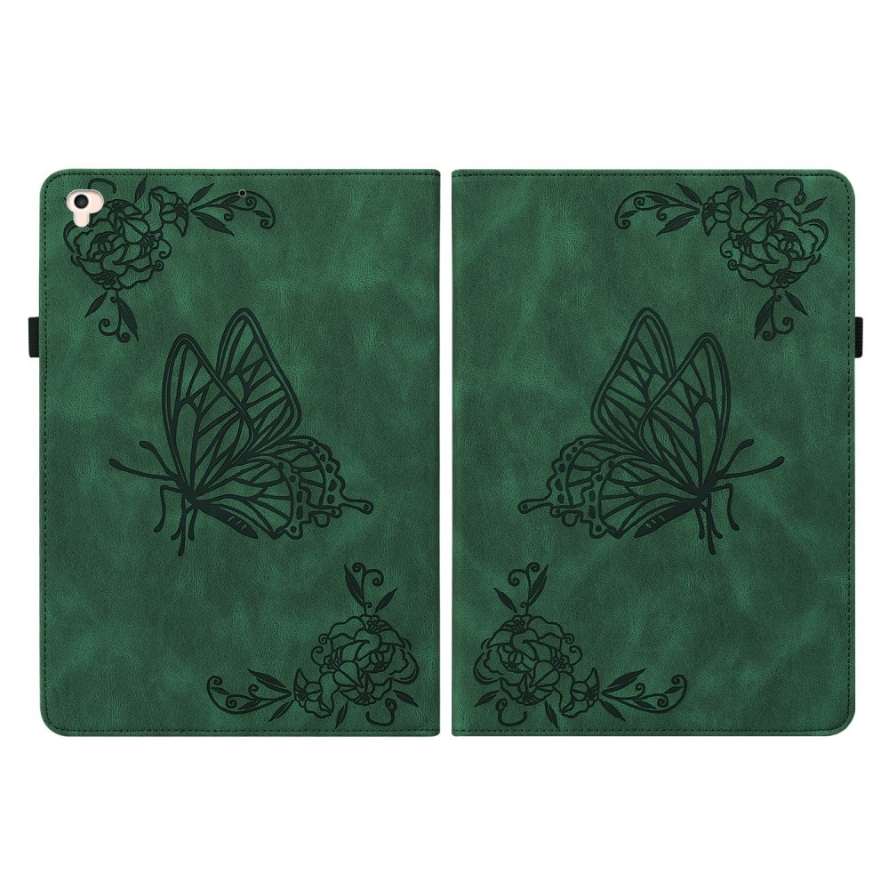 Custodia in pelle con farfalla iPad Air 2 9.7 (2014) verde