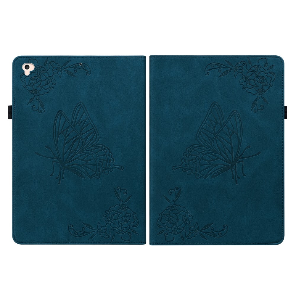 Custodia in pelle con farfalla iPad Air 9.7 1st Gen (2013) blu